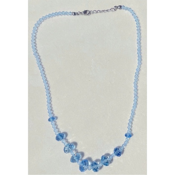 undefined Jewelry - Light Blue Crystal Necklace